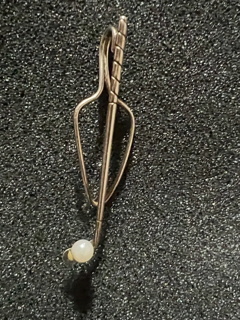 Tiffany & Co. Sterling Golf Club With Pearl $Clip/Tie Clip